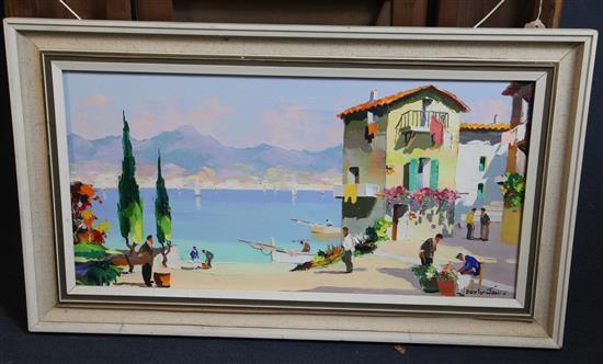 § Cecil Rochfort DOyly John (1906-1993) Costa del Sol, Spanish Riviera, 14 x 28in.